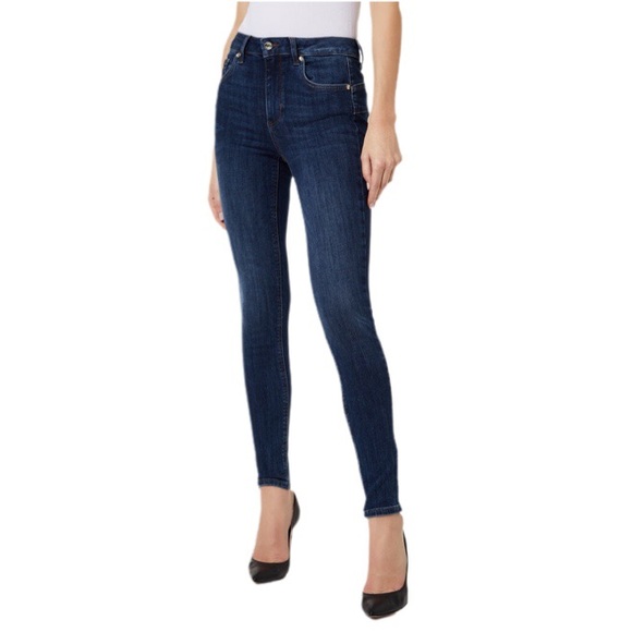 ZARA Trafaluc Washed Dark Blue Denim Skinny Jeans